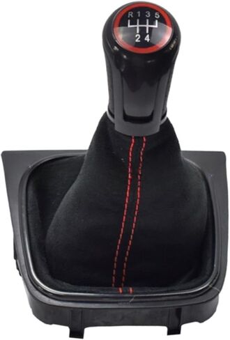 FOR Golf 5 for MK5 FOR Golf 6 for MK6 FOR Jetta 5 A5 MK5 For Scirocco Gear Shift Knob Dust Boot Collar Case 5/6 Speed(5 Speed red line) in Saudi Arabia