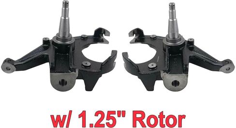 2.5" Front Drop Spindles Lowering Kit 2WD W/ 1.25" Brake Rotors For 1973-1980 Chevrolet C10 Suburban C10 Pickup For 1973-1974 Chevrolet Blazer For 1975-1980 Chevrolet K5 Blazer in Saudi Arabia