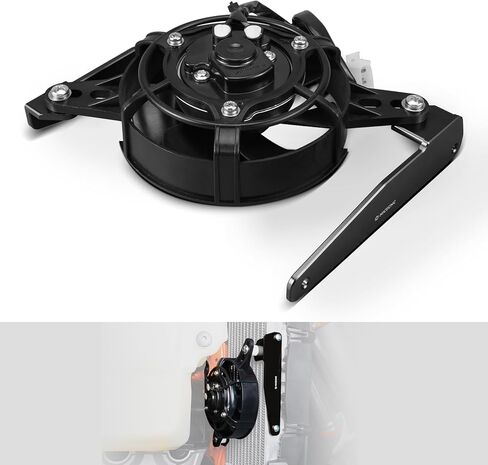 NICECNC Orange Radiator Cooling Fan Bracket Kit Compatible with KTM 2+4 Stroke 2017-2022 125-500 XCW/EXC/EXCF 2023 125-500 XC/XCF/XCW 2017-2022 See Fitment in Saudi Arabia