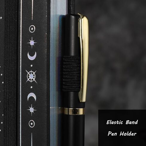 TIEFOSSI B5 Dotted Journal، دفتر ملاحظات شبكي منقطة للنساء والرجال، دفاتر ملاحظات ذات غلاف فني لمذكرات تنظيم المخطط، ورق سميك 160 جرام في المتر المربع، 150 صفحة مرقمة بحواف فضية in Kuwait