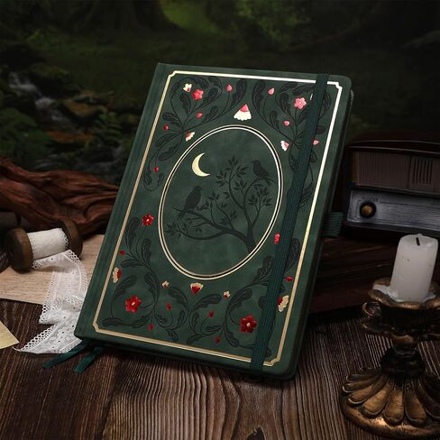 TIEFOSSI B5 Dotted Journal، دفتر ملاحظات شبكي منقطة للنساء والرجال، دفاتر ملاحظات ذات غلاف فني لمذكرات تنظيم المخطط، ورق سميك 160 جرام في المتر المربع، 150 صفحة مرقمة بحواف فضية in Kuwait