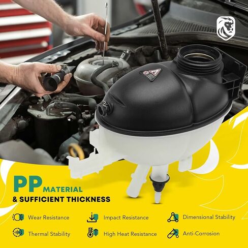 YHTAUTO محرك تبريد استرداد خزان توسيع الخزان مع غطاء مضغوط ومستشعر لمرسيدس بنز W204 W212 X218 C180 C200 C250 C300 C350 E250 E300 E350 E550 استبدال # 2045000049 in Saudi Arabia