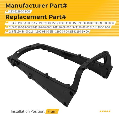 M MATI Heavy Duty Aluminum Black Sub Frame for Yamaha Raptor 700 YFM700 Raptor 700R YFM700R 2006-2024 1S3-21190-08-00 2LS-f1190-08-00 2lS-f1190-58-00 in Saudi Arabia