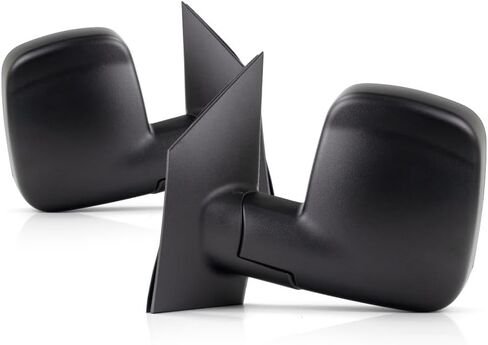 For Chevy Express 3500 2008-2021 Door Mirror Driver Side | Dual Glass | Manual Folding | Non-Heated | Textured Black | Replacement For 20838065 | GM1320395 in Saudi Arabia