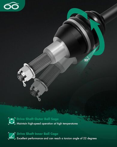 CV Axle Shaft Assembly fit for Polaris Diesel 455,for Polaris Sportsman 335 400 500, for Worker 500 1999-2002 Rear Left Right 1380142 2PCS in Saudi Arabia