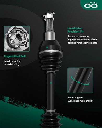 CV Axle Shaft Assembly fit for Polaris Diesel 455,for Polaris Sportsman 335 400 500, for Worker 500 1999-2002 Rear Left Right 1380142 2PCS in Saudi Arabia