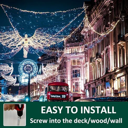 50 Pack 1/2 inch Rope Light Clips,Cable Wire Clips Clamp P-Style Mounting Clips with Stainless Steel Screws,Rope Light Clips Outdoor,Rope Light Hangers in Kuwait