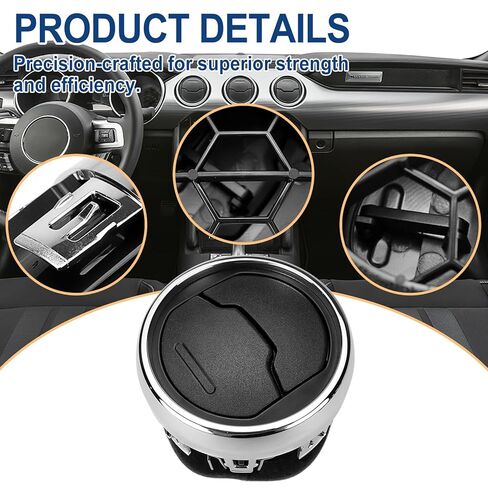 3PCS FR3Z-19893-AC Dashboard AC-Heat Air-Vent-Duct - Compatible with Ford Mustang 2015-2023, Replace FR3Z-19893-AE in Saudi Arabia