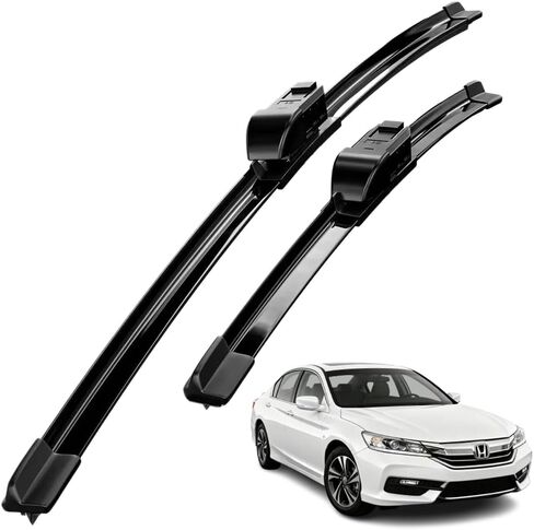 Compatible With Honda Accord 11 10 9 8 2008-2024 Front Windshield Wipers Water Repellent Available in All-Seasons OEM Quality Set of 2 (Driver & Passenger Side) 24"+17" in Saudi Arabia