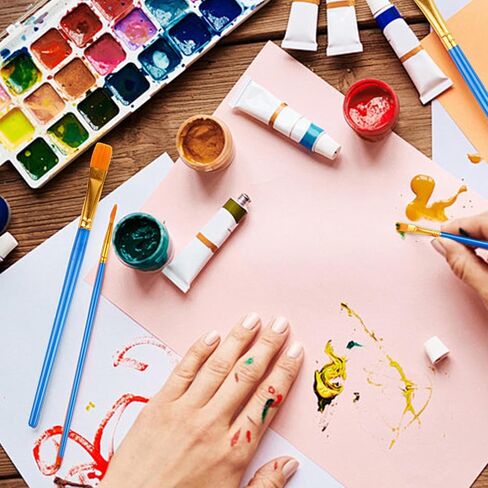 مجموعة 10 فرش طلاء من النايلون ذات طرف مدبب للرسم in Saudi Arabia
