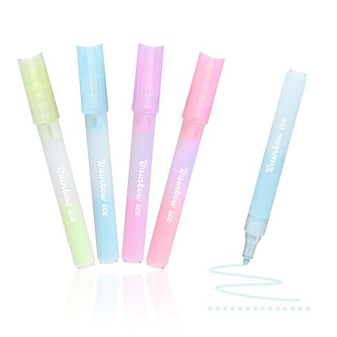 Temiary 4 Pcs Scrapbook Glue Pen, Colored Quick Dry Roller Stick Pens for Scrapbooking Crafting Card Making Journaling School Office Supplies (Flower) in Kuwait