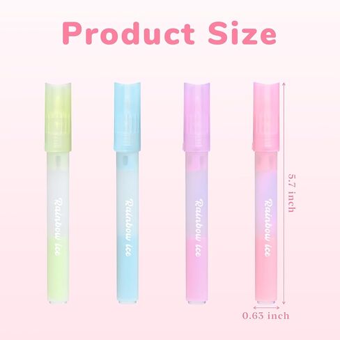 Temiary 4 Pcs Scrapbook Glue Pen, Colored Quick Dry Roller Stick Pens for Scrapbooking Crafting Card Making Journaling School Office Supplies (Flower) in Kuwait