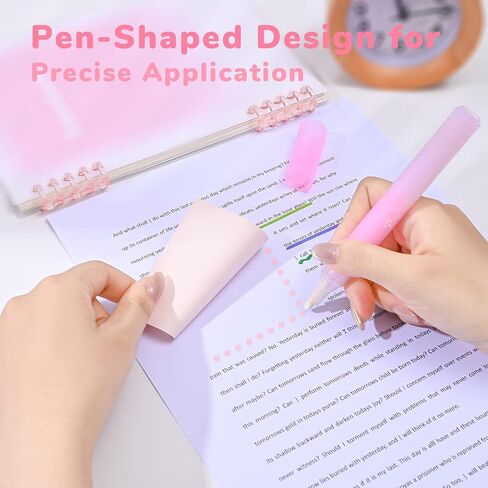 Temiary 4 Pcs Scrapbook Glue Pen, Colored Quick Dry Roller Stick Pens for Scrapbooking Crafting Card Making Journaling School Office Supplies (Flower) in Kuwait