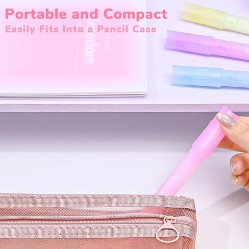 Temiary 4 Pcs Scrapbook Glue Pen, Colored Quick Dry Roller Stick Pens for Scrapbooking Crafting Card Making Journaling School Office Supplies (Flower) in Kuwait