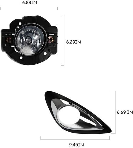 Front Fog Lights For Nissan For March For Micra 2013-2016 Hatchback Car Front Bumper Fog Light in Saudi Arabia