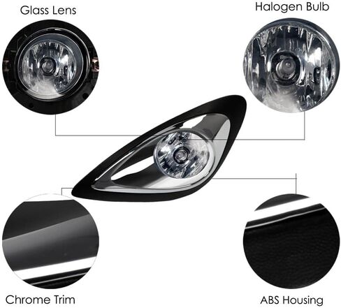 Front Fog Lights For Nissan For March For Micra 2013-2016 Hatchback Car Front Bumper Fog Light in Saudi Arabia