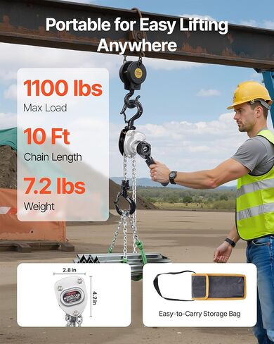 رافعة كهربائية VEVOR 14 قدمًا، سلكية 440 رطلاً in Kuwait