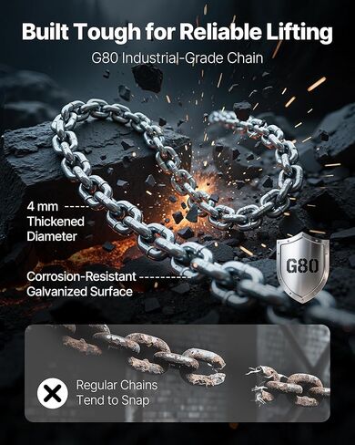 رافعة كهربائية VEVOR 14 قدمًا، سلكية 440 رطلاً in Kuwait