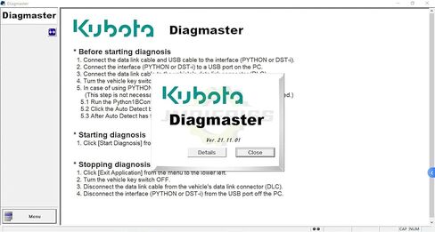 مجموعة أدوات تشخيص واجهة Denso تناسب جهاز اختبار تشخيص المحرك الثقيل لبرنامج DST-i Kubota Takeuchi Hino (أداة مع برنامج Kubota) in Saudi Arabia