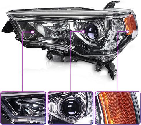 Archaic - For Toyota 4runner Headlights Assembly 2014-2020 OE Factory Style Headlamp Replacement,Driver Side,TO2518150 8117035570, 8117035571 in Saudi Arabia