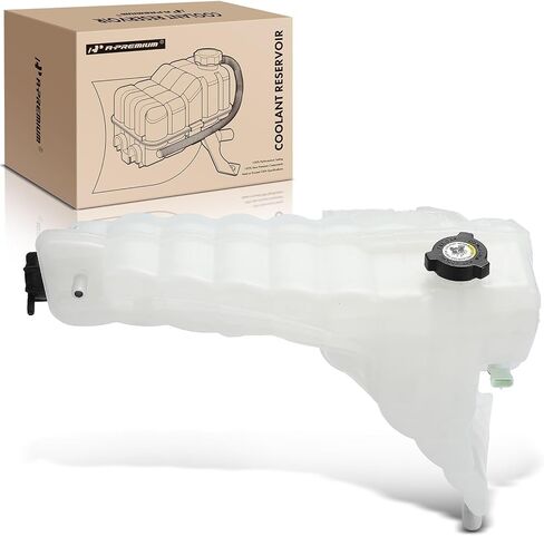 A-Premium Heavy Duty Pressurized Engine Coolant Overflow Recovery Reservoir Tank [with Cap & Sensor] Compatible with Kenworth T680, T880, 2017 2018 2019 2020 2021, Front, Replaces# DR10400, DR104004 in Saudi Arabia