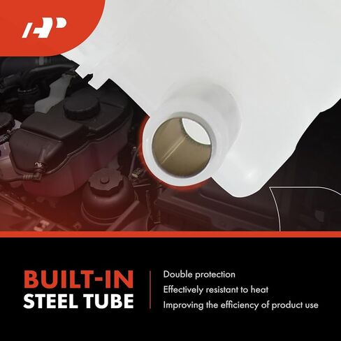 A-Premium Heavy Duty Pressurized Engine Coolant Overflow Recovery Reservoir Tank [with Cap & Sensor] Compatible with Kenworth T680, T880, 2017 2018 2019 2020 2021, Front, Replaces# DR10400, DR104004 in Saudi Arabia