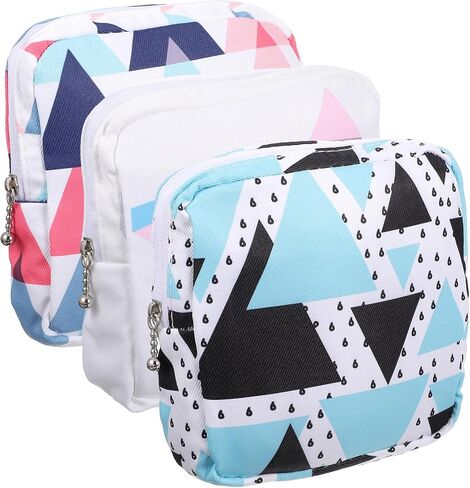 3 PCS Sanitary Pad Storage Bag Portable Period Bag for Teen Pads/Sanitary Napkins/Tampons, Sanitary Napkin Storage Bag First Period Gifts for Teen Girls School, Daily Hygiene Bag Travel Containers in Saudi Arabia