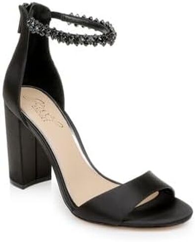 Jewel Badgley Mischka Women's Louise Heeled Sandal, Silver, 6.5 in Saudi Arabia