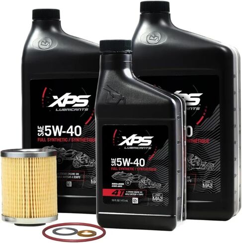 طقم تغيير الزيت من Can-Am New OEM 5W40 500 CC، 9779488 in Saudi Arabia