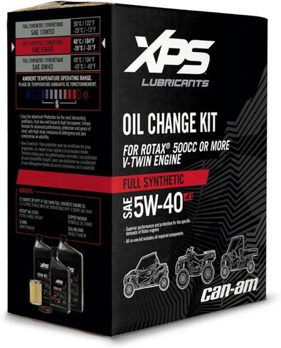 طقم تغيير الزيت من Can-Am New OEM 5W40 500 CC، 9779488 in Saudi Arabia