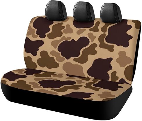 Duck Vintage Camouflage Car Rear Seat Covers for Women Men Car Back Seat Cover Protector Non-Slip Rear Bench Cover Universal Fit for Car Auto Truck in Kuwait
