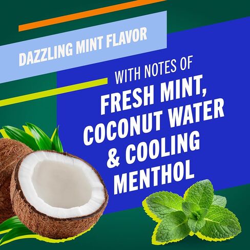 TheraBreath Whitening Mouthwash, Dazzling Mint, Dentist Formulated, 16 Fl Oz (2-Pack) in Kuwait