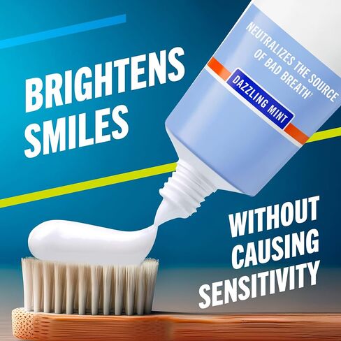 TheraBreath Whitening Mouthwash, Dazzling Mint, Dentist Formulated, 16 Fl Oz (2-Pack) in Kuwait