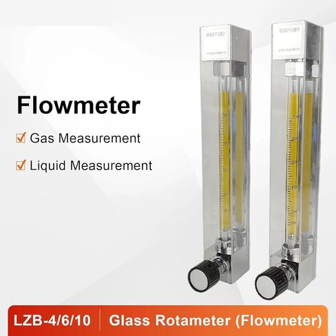 LZB-10 Glass Tube Flow Meter 500-5000 L/h Vertical Variable Area Rotameter for Water Air Gas Liquid with Valve(0.25-2.5Nm3-h) in Saudi Arabia