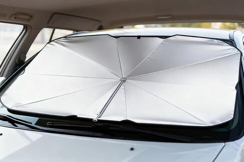 1PCS Car Windshield Sun Shade Foldable Protector,Front Window Cover to Block Heat and UV Rays for Vehicle Interior Protection in Saudi Arabia