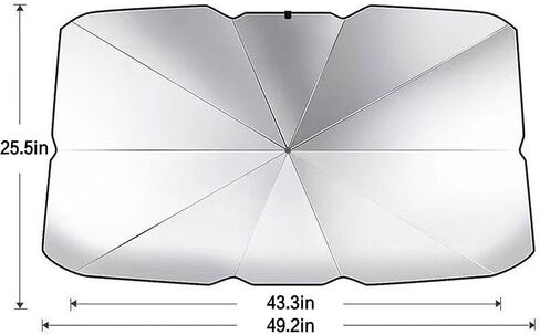 1PCS Car Windshield Sun Shade Foldable Protector,Front Window Cover to Block Heat and UV Rays for Vehicle Interior Protection in Saudi Arabia