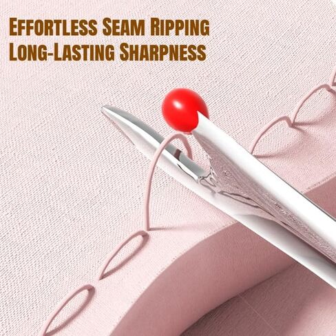 EgamyClow Upgraded 2-in-1 Multifunctional Automatic Needle Threader & Seam Ripper Set, Quilting and Sewing Supply Kit, Quick Loop Needle Threader Compatible with Sewing Machines in Saudi Arabia