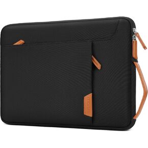 MOSISO 360 Protective Laptop Case 13-14 inch, 13.3 inch Laptop Sleeve Compatible with MacBook Air/Pro 13 /Pro 14, HP Dell Acer ASUS, Computer Bag with Arc Horizontal&Vertical Pocket&Side Handle, Black in Saudi Arabia