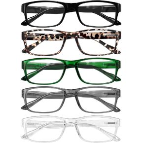 Gaoye 5-Pack Reading Glasses Blue Light Blocking,Spring Hinge Readers for Women Men Anti Glare Filter Lightweight Eyeglasses (I1 turtle mix, 0.75x) in Kuwait