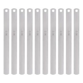 HARFINGTON 10pcs Mn Steel Feeler Gauge 0.04mm Thickness 150mm Length Metric Filler Thickness Gage Gap Measuring Tool Single Blade in Kuwait