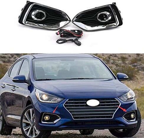 Front Fog Lights For Hyundai For Accent 2018-2019 2020 Car Front Bumper Fog Light in Saudi Arabia