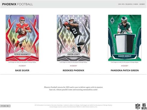 2025 Panini Phoenix Football Hobby Trading Card Box (2 Autographs Per Box Including 1 Rookie Patch Autograph) in Saudi Arabia