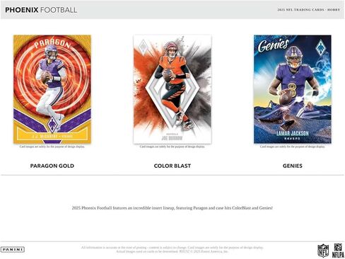 2025 Panini Phoenix Football Hobby Trading Card Box (2 Autographs Per Box Including 1 Rookie Patch Autograph) in Saudi Arabia
