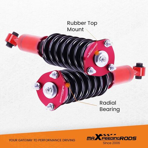 maXpeedingrods Coilovers for Lexus IS300 2000-2005, for Lexus IS200 1999-2005, Height Adjustable Coilovers Suspension Kit, Preset Damping Shock Absorber Struts, Lowering Kits Red in Saudi Arabia