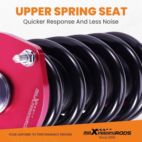 maXpeedingrods Coilovers for Lexus IS300 2000-2005, for Lexus IS200 1999-2005, Height Adjustable Coilovers Suspension Kit, Preset Damping Shock Absorber Struts, Lowering Kits Red in Saudi Arabia