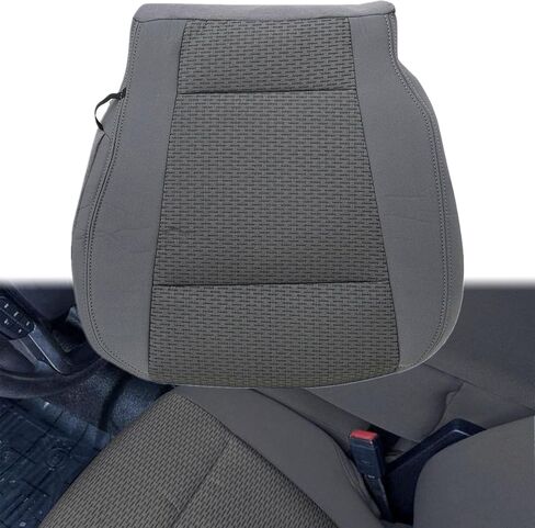 NLQR Front Driver and Passenger Side Bottom & Top Replacement Cloth Seat Covers Gray Compatible with F250 F350 F450 F550 2017 2018 2019 2020 2021 in Saudi Arabia