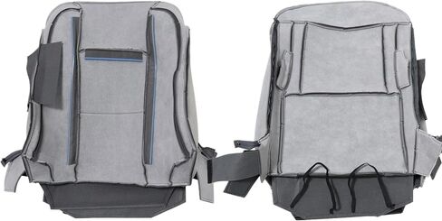 NLQR Front Driver and Passenger Side Bottom & Top Replacement Cloth Seat Covers Gray Compatible with F250 F350 F450 F550 2017 2018 2019 2020 2021 in Saudi Arabia