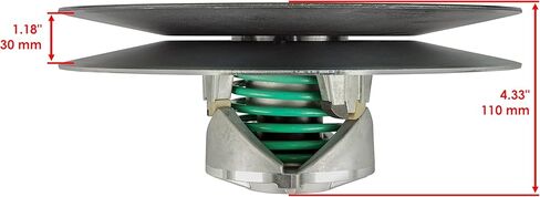 Caltric Transaxle Driven Sheave Secondary Clutch Compatible With John Deere 6X4 Gas Diesel AM-138486 in Saudi Arabia