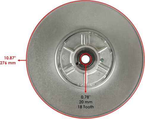 Caltric Transaxle Driven Sheave Secondary Clutch Compatible With John Deere 6X4 Gas Diesel AM-138486 in Saudi Arabia