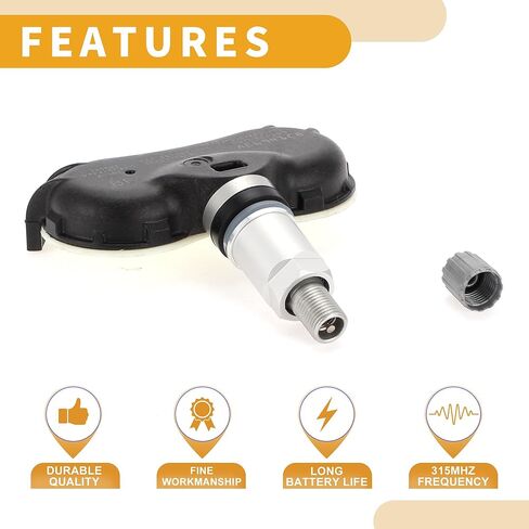 Tire Pressure Sensor No.42753SNAA83 Car TPMS Sensor for Honda Civic 2008-2013 Metal Plastic Rubber Black in Saudi Arabia
